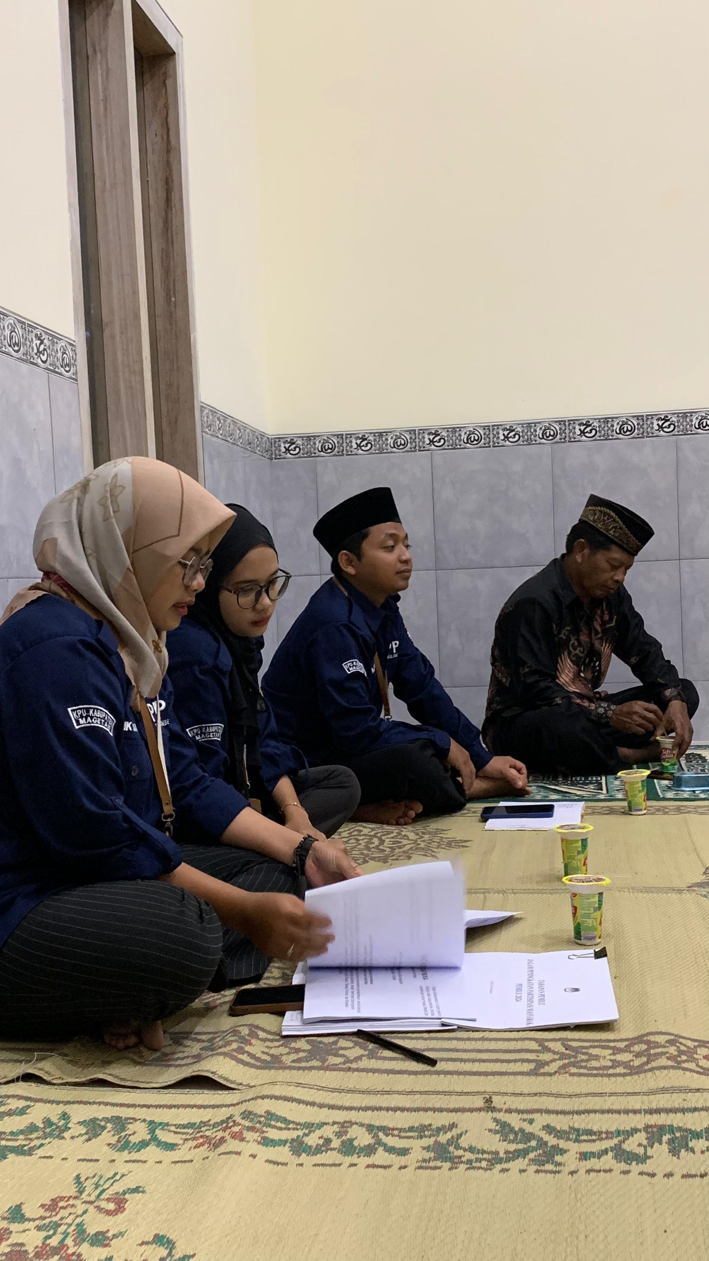 SOSIALISASI PEMILU 2024 DI AULA DUKUH GROWONG