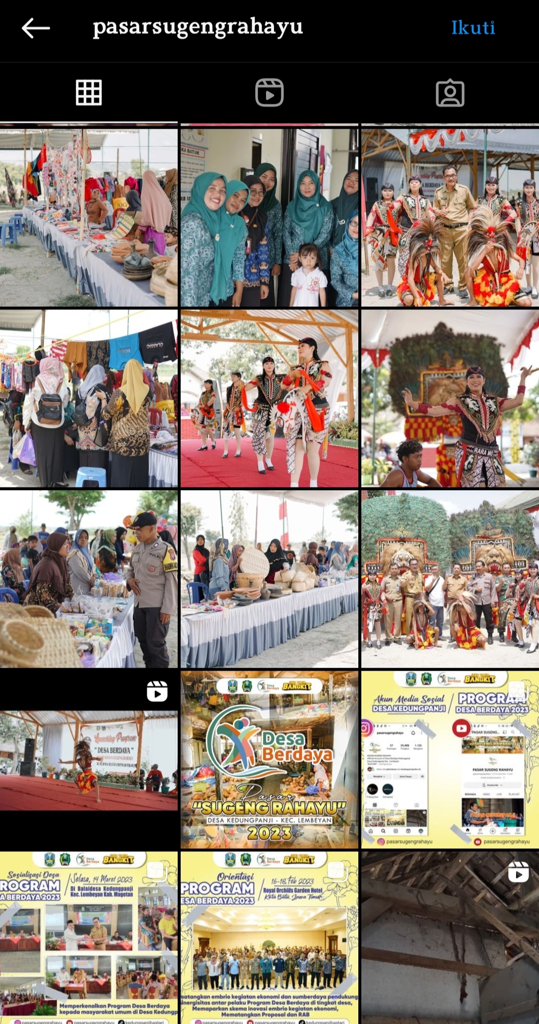 Program desa berdaya pasar Sugeng Rahayu 2023