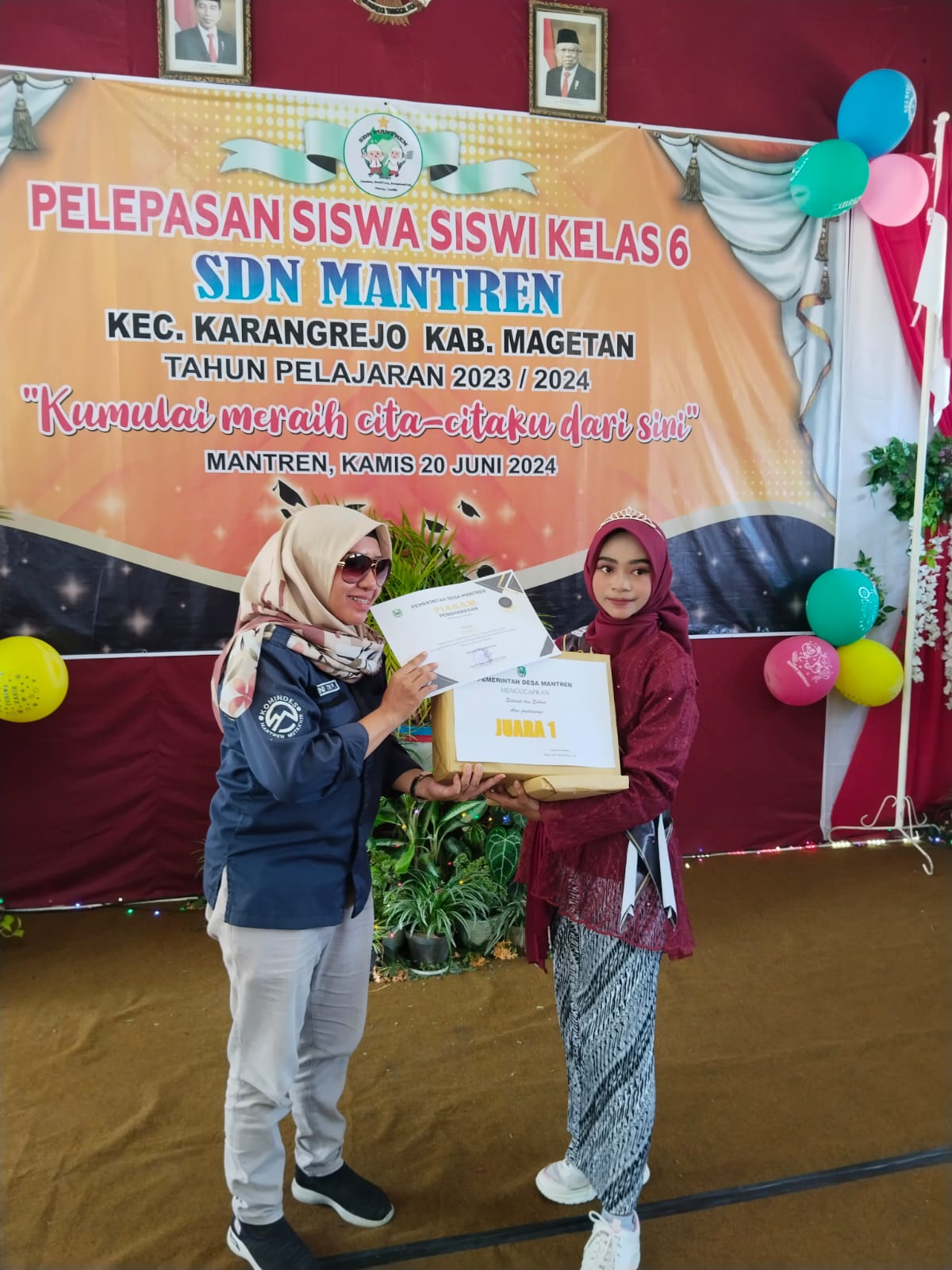 DUKUNGAN PEMERINTAH DESA MANTREN TERHADAP SISWA BERPRESTASI TAHUN 2024