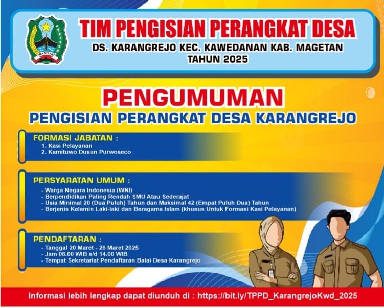 PENGUMUMAN PENGISIAN PERANGKAT DESA