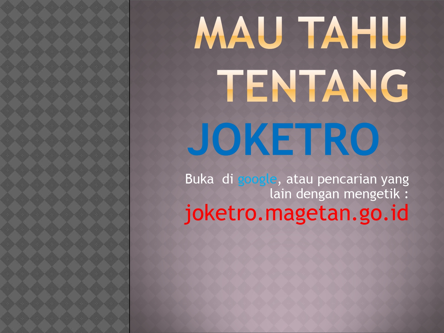 WEB DESA JOKETRO