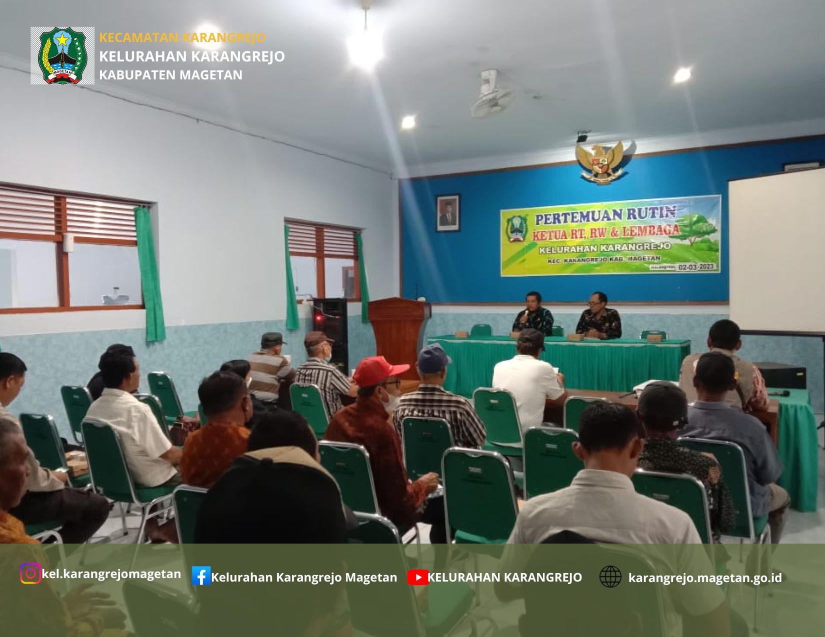 RAPAT RUTIN KELURAHA KARANGREJO BULAN FEBRUARI