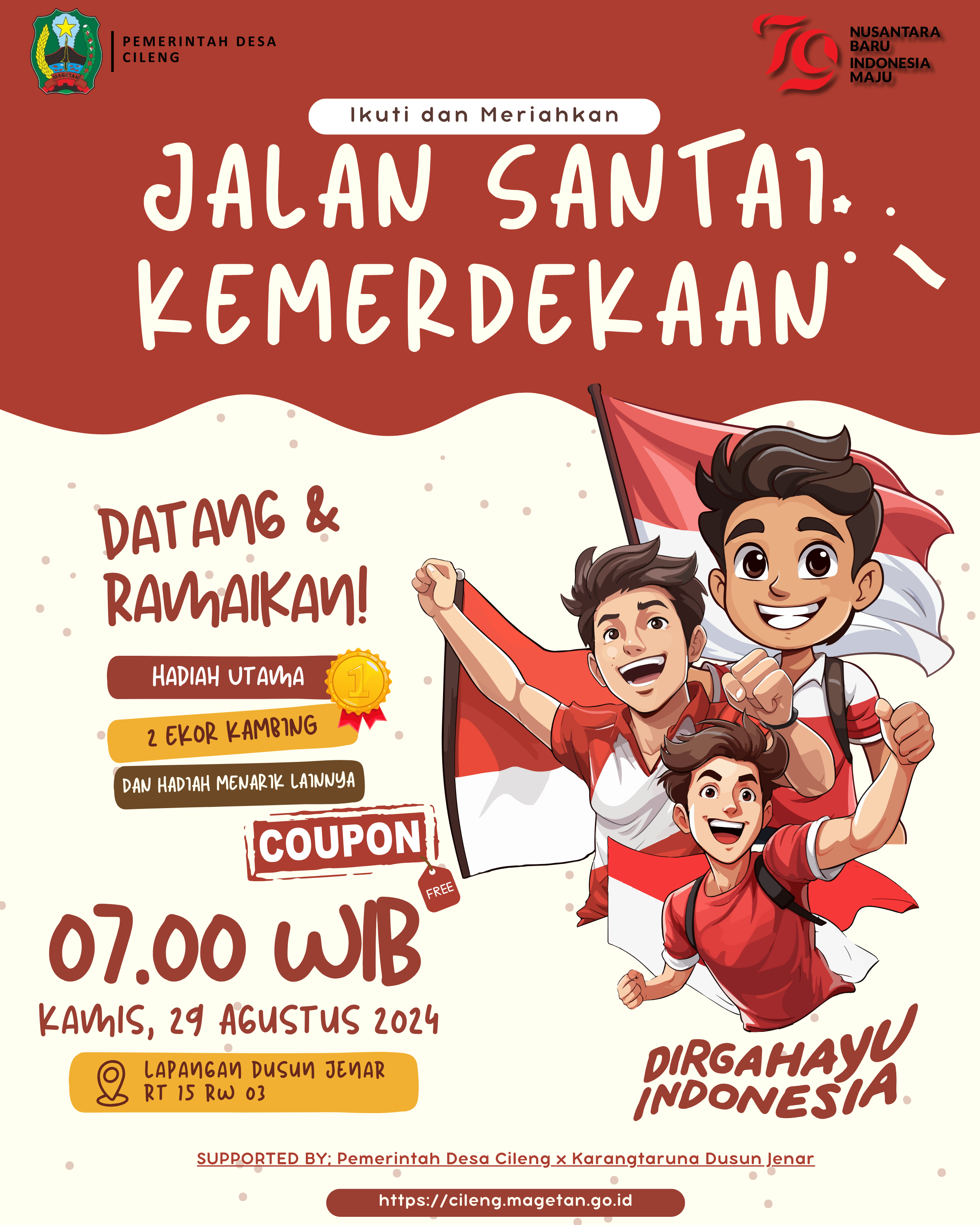 Jalan Sehat Semarak Kemerdekaan HUT RI Ke-79